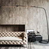 Linear Adjustable Black Floor Standing Lamp - Clowas